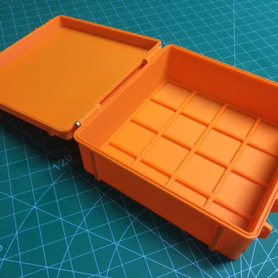 Hộp đựng pin Gridfinity (Gridfinity battery case)