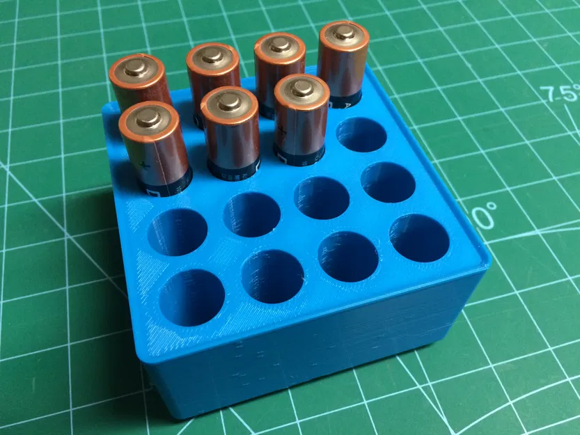 Hộp đựng pin Gridfinity (Gridfinity battery case) - Image 6