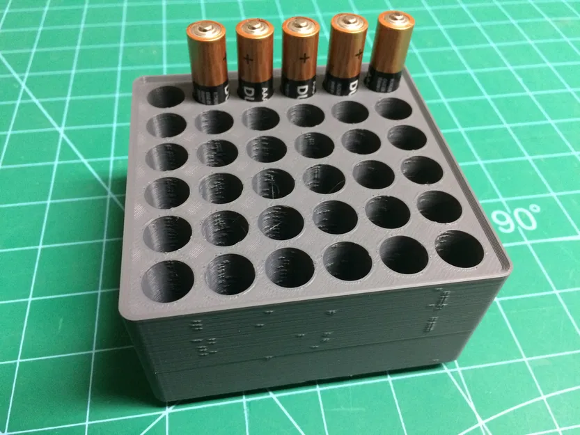 Hộp đựng pin Gridfinity (Gridfinity battery case) - Image 7