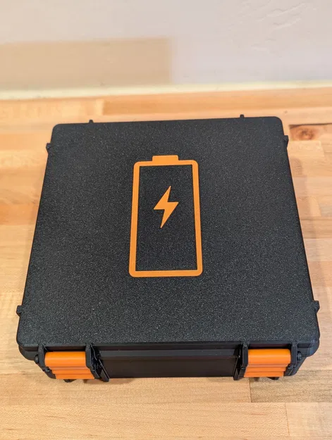 Nắp hộp pin Gridfinity có logo pin inlay - Image 1