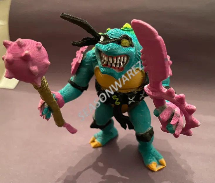 Slash – Rùa Ác Từ Dimension X (TMNT Toy) – Mô hình in 3D - Image 2