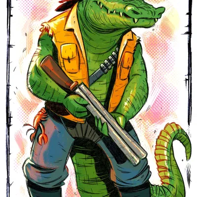 Leatherhead - Cá Sấu Cajun (Đồ chơi TMNT)