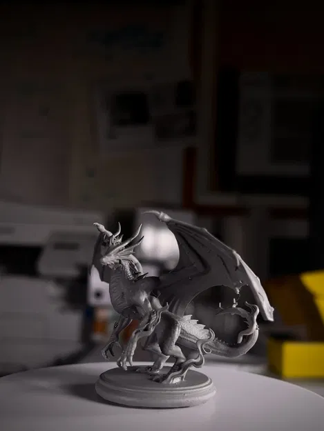 Valthos, the Shadow-Woven | Shadow Dragon | Base 50mm | The Gloera - Image 1