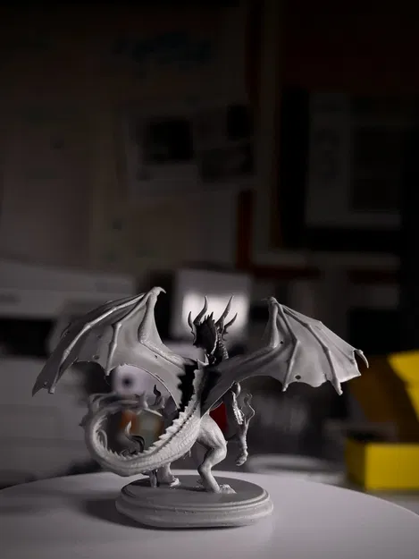 Valthos, the Shadow-Woven | Shadow Dragon | Base 50mm | The Gloera - Image 3