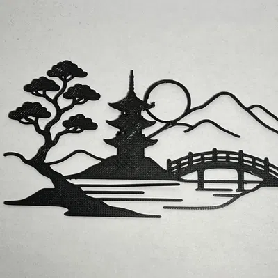 Tranh treo tường phong cảnh Nhật Bản #1