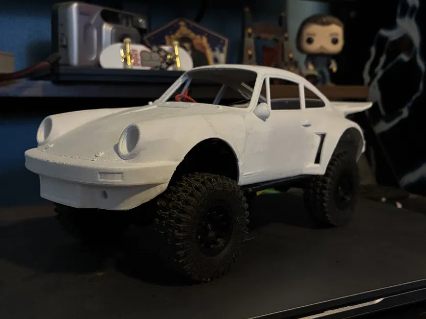 Thân xe RC Porsche Safari thập niên 1980 tỉ lệ 1:24 cho SCX24 - Image 1