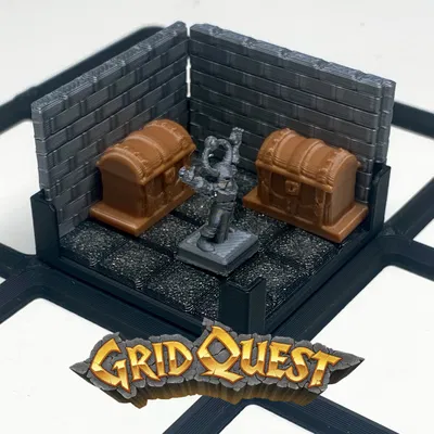 GridQuest TREASURE CHEST (The Gridfinity Game) - Rương kho báu