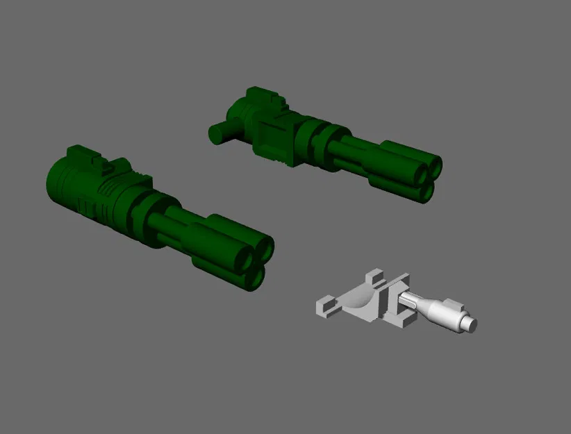 Pháo gắn hông & Glue Gun cho Transformers AotP Vortex - Image 12