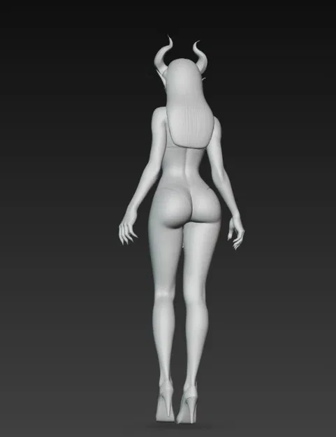 Sexy Demon 4 – Mẫu demon sexy để in 3D - Image 3