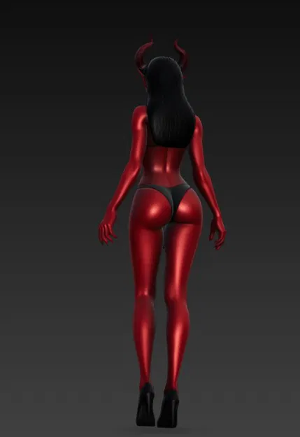 Sexy Demon 4 – Mẫu demon sexy để in 3D - Image 4