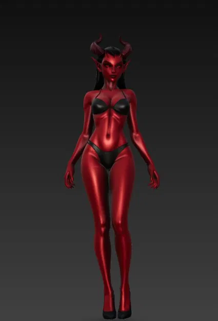 Sexy Demon 4 – Mẫu demon sexy để in 3D - Image 5