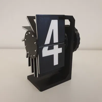 Bộ đếm Split-flap – In hoàn toàn, lắp ráp dễ