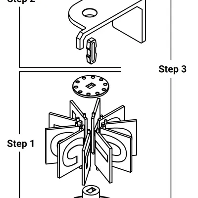 Bộ đếm Split-flap – In hoàn toàn, lắp ráp dễ