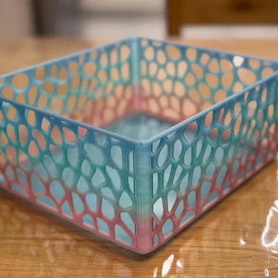 Hộp lưu trữ (Storage Box) texture Voronoi 230x200x100mm