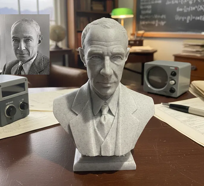 Julius Robert Oppenheimer – Tượng bán thân (Bust) - Image 1