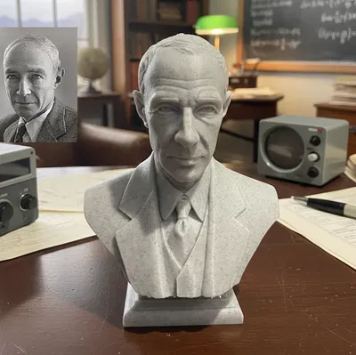 Julius Robert Oppenheimer – Tượng bán thân (Bust)
