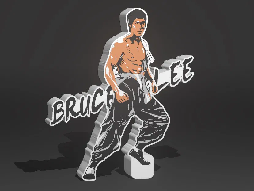 Hộp đèn (Lightbox) Bruce Lee - Image 1