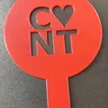 Stencil cà phê “C*NT” kiểu I ❤️ NY - Thumbnail 1