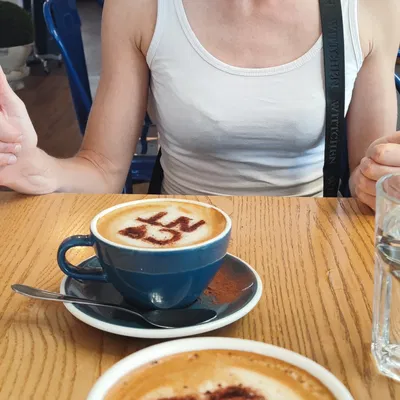 Stencil cà phê “C*NT” kiểu I ❤️ NY