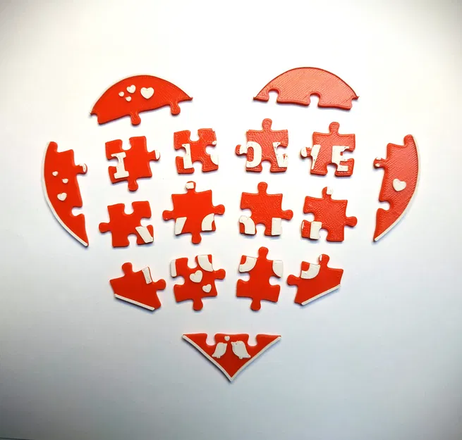 I LOVE YOU - Kit card puzzle ghép hình Valentine - Image 3