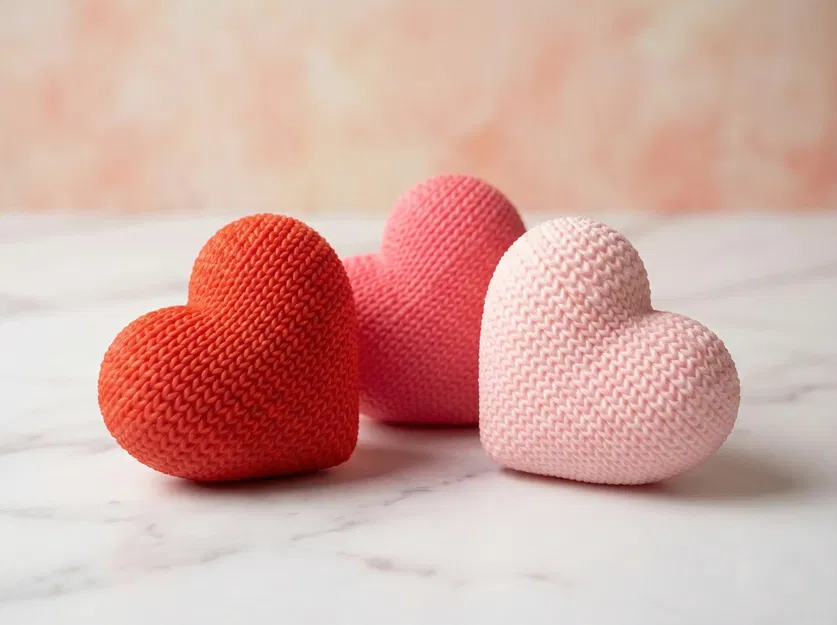 Trái Tim Đan Len: Dễ Thương, Mũm Mĩm và Căng Phồng - Image 1