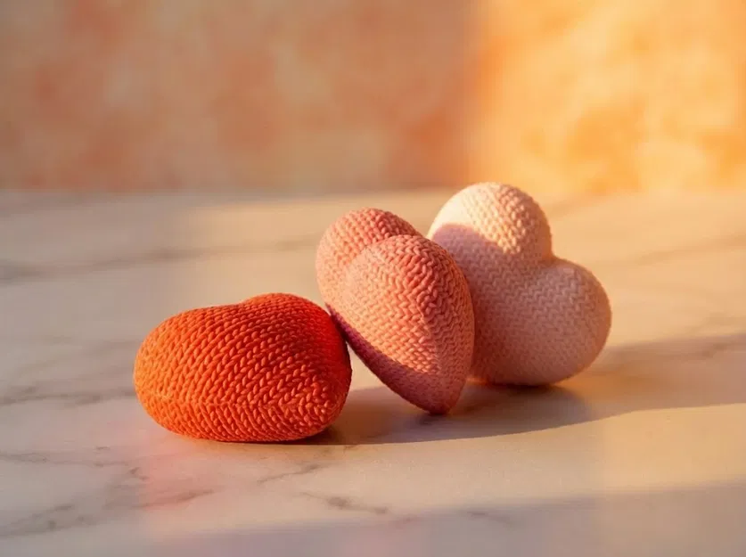 Trái Tim Đan Len: Dễ Thương, Mũm Mĩm và Căng Phồng - Image 5