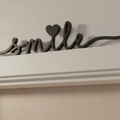 Chữ “Smile ♡” dễ thương - Decor nhà xinh ♡