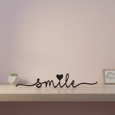 Chữ “Smile ♡” dễ thương - Decor nhà xinh ♡