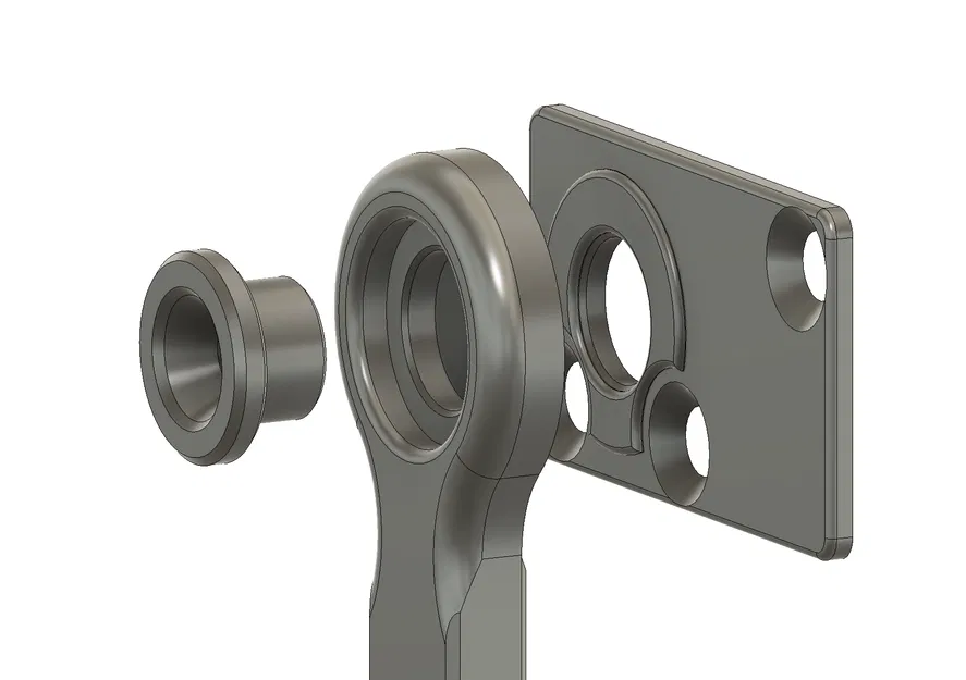 Chốt cửa lùa âm tường cho mèo (Pocket Door Cat Latch) - Image 2