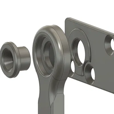 Chốt cửa lùa âm tường cho mèo (Pocket Door Cat Latch)