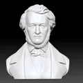 Tượng Bust Richard Wagner – Mẫu 3D In Chi Tiết Cao - Thumbnail 2