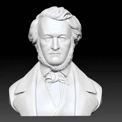 Tượng Bust Richard Wagner – Mẫu 3D In Chi Tiết Cao