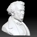 Tượng Bust Richard Wagner – Mẫu 3D In Chi Tiết Cao - Thumbnail 3