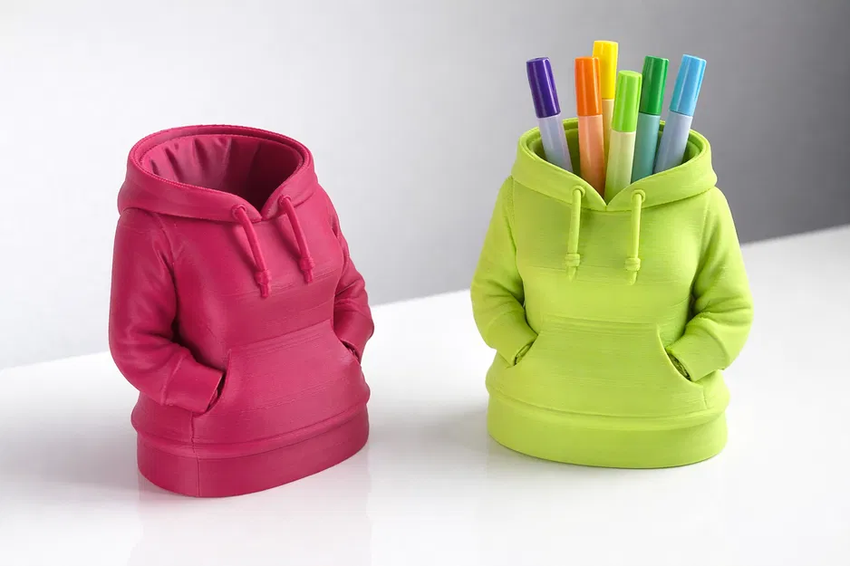 Ống Cắm Bút Hoodie Nữ – Khay Sắp Xếp Bàn Làm Việc Thiết Kế Hoodie - Image 1