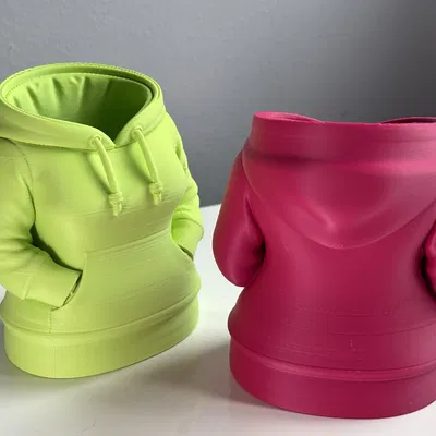 Ống Cắm Bút Hoodie Nữ – Khay Sắp Xếp Bàn Làm Việc Thiết Kế Hoodie