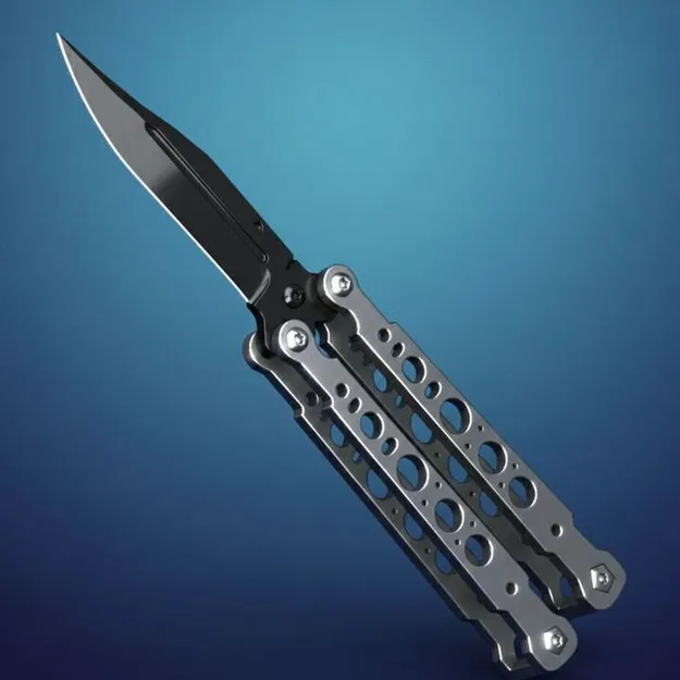 *~Fully Printable~* Butterfly Knife Balisong - Image 2