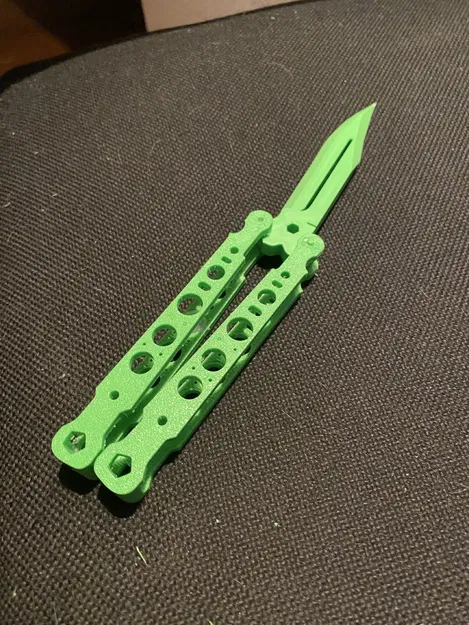 *~Fully Printable~* Butterfly Knife Balisong - Image 3
