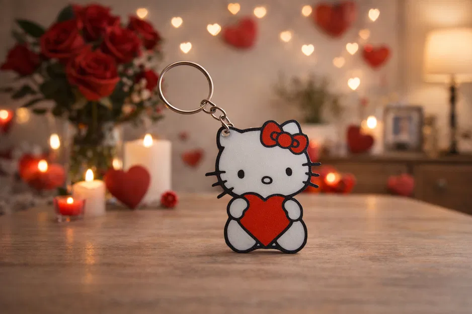 Móc khóa Hello Kitty LOVE Valentine - Image 1