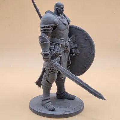 Bojovník z Dungeons & Dragons – Chiến binh giáp nặng 3D chi tiết