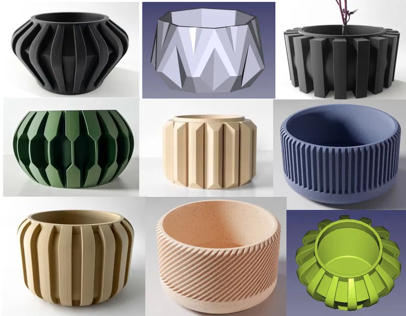 Chậu hoa nhiều kiểu thiết kế - Image 1