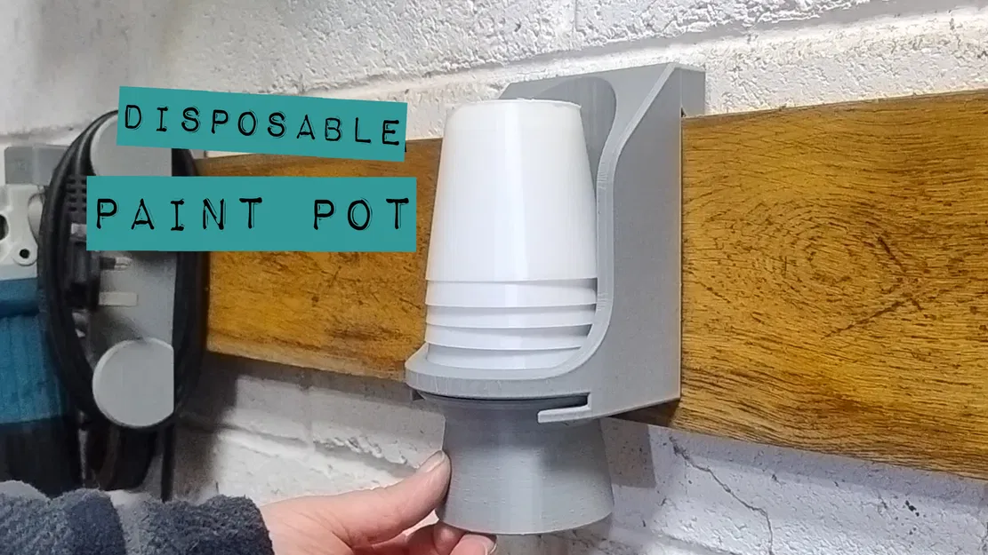 Cốc Sơn Dùng Một Lần & Holder – Gắn French Cleat - Image 1