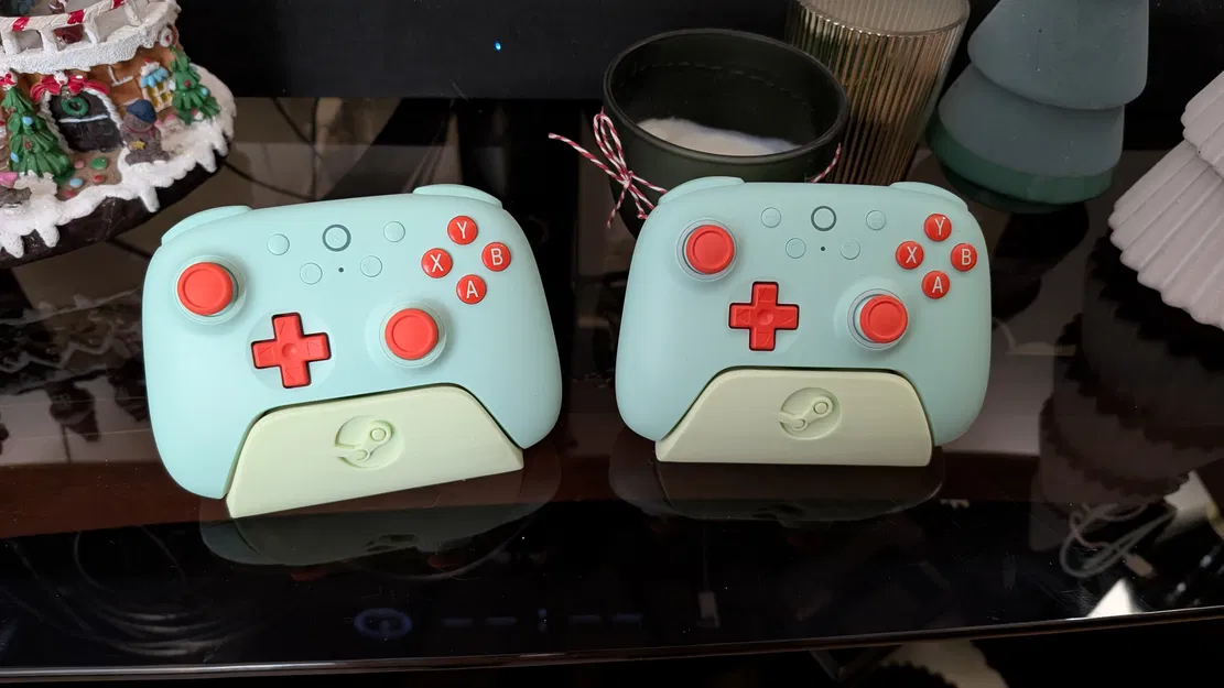 Đế tay cầm 8bitdo Ultimate 2C có khe dongle - Remix logo Steam - Image 3