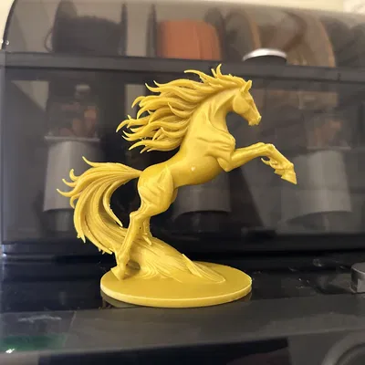 Fire Horse — Tượng 3D Trang Trí