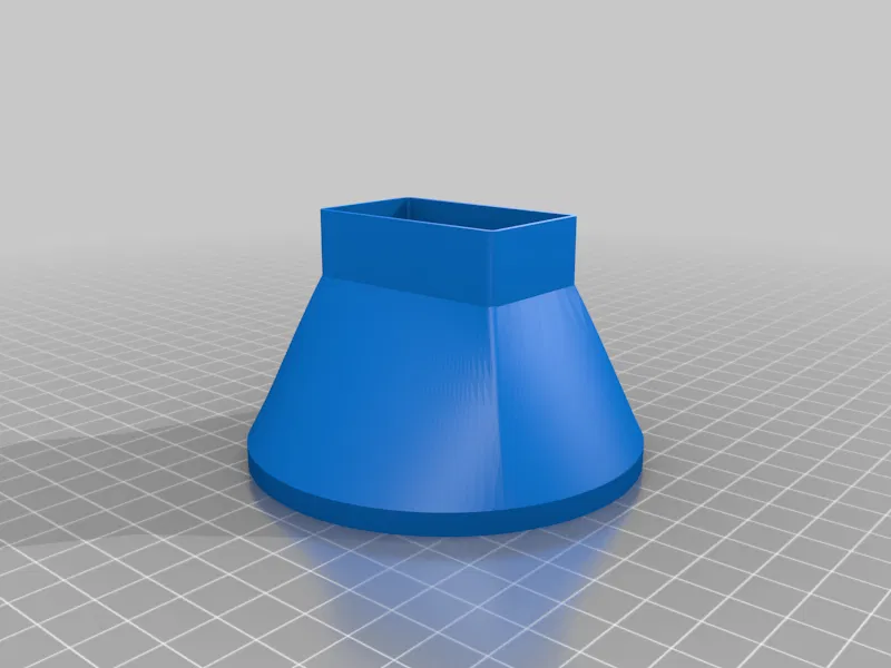 Phễu nhỏ – chuyển 30x50mm vuông sang 90mm tròn - Image 2