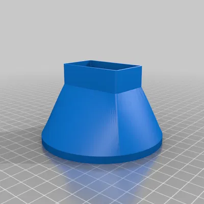 Phễu nhỏ – chuyển 30x50mm vuông sang 90mm tròn