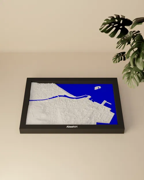 Abashiri, Nhật Bản - Mô hình thu nhỏ 3D - Image 3