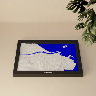 Abashiri, Nhật Bản - Mô hình thu nhỏ 3D