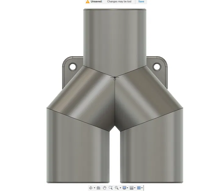 Đầu nối chữ Y 60mm cho hệ thống hút (extraction) - Image 1