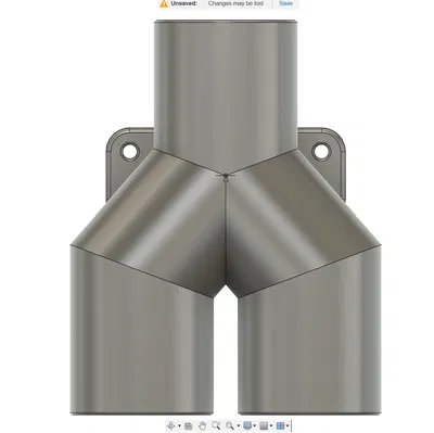 Đầu nối chữ Y 60mm cho hệ thống hút (extraction)