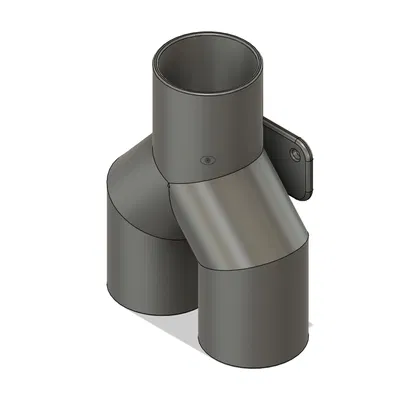 Đầu nối chữ Y 60mm cho hệ thống hút (extraction)